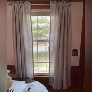 Shimmery Silver Curtains